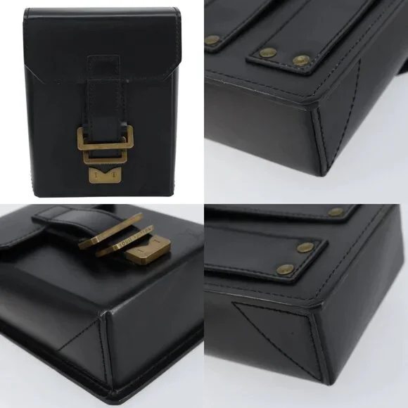 LOUIS VUITTON Pister Shoulder Bag Leather Black M92222 LV Auth bs31308 - Picture 13 of 14